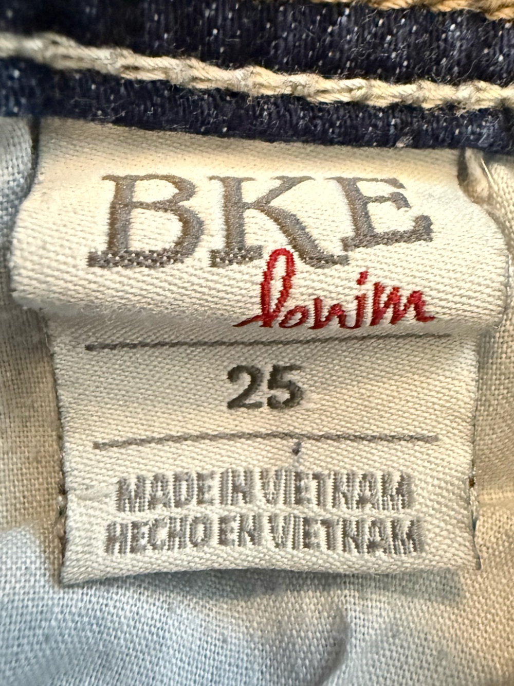 BKE Addison Low Rise Jeans Women’s 25 Dark Wash Whispering Stretch Thick Stitch - Picture 9 of 15